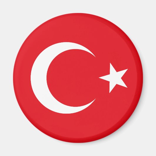 Turkije Flag Magnet (Voorkant)