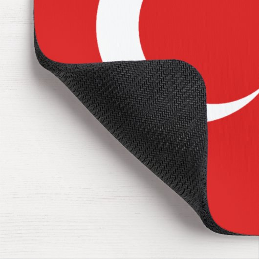 Turkije Flag Mousepad Muismat (Hoek)