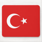 Turkije Flag Mousepad Muismat (Voorkant)