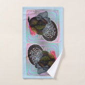 Turkije: Floral Bronze Tom Bad Handdoek (Handdoek)