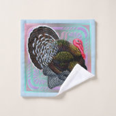 Turkije: Floral Bronze Tom Bad Handdoek (Wasdoekje)