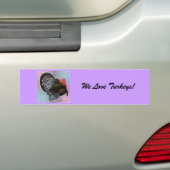 Turkije: Floral Bronze Tom Bumpersticker (Op auto)