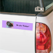 Turkije: Floral Bronze Tom Bumpersticker (Op Truck)