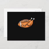 Turkije Football Funny Thanksgiving Briefkaart (Voorkant / Achterkant)
