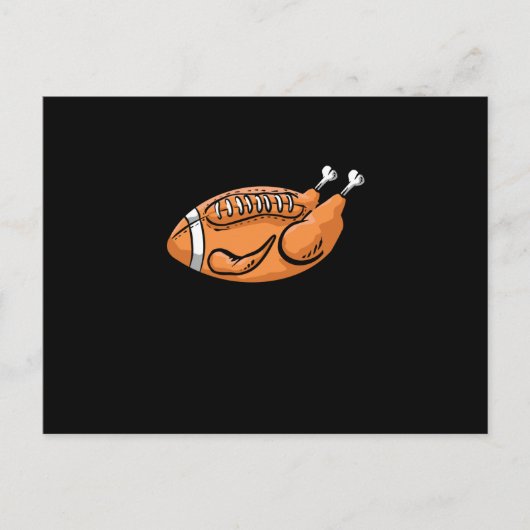 Turkije Football Funny Thanksgiving Briefkaart (Voorkant)