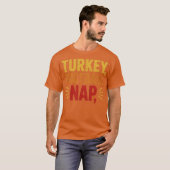 Turkije, Football, Nap Funny Thanksgiving T-shirt (Voorkant volledig)