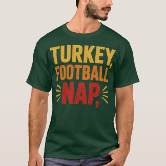 Turkije, Football, Nap Funny Thanksgiving T-shirt