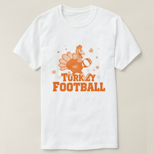 Turkije Football T-shirt – Leuke Thanksgiving (Design voorkant)
