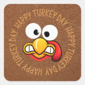 Turkije Funny Face Stickers (Voorkant)