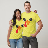 turkije gezicht grappige feestdagen Thanksgiving T-shirt (Unisex)