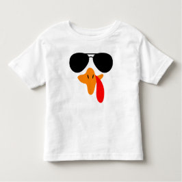 Turkije Gezicht met zonnebril, Thanksgiving Kinder Shirts