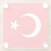 Turkije Glazen Onderzetter (Achterkant)