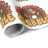Turkije Gobble Cadeaupapier (Rol Hoek)
