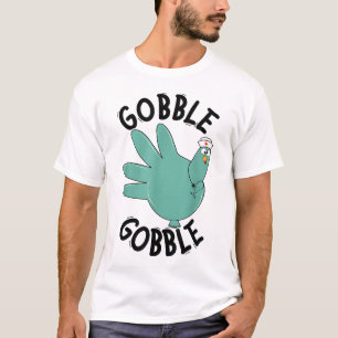 Turkije Gobble handschoen Thanksgiving verpleegkun T-shirt
