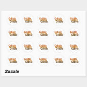 Turkije Gobble Ronde Sticker (Vel)