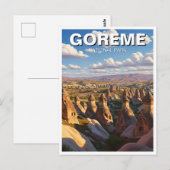 Turkije Goreme Nationaal Park Cappadocië Reizen Briefkaart (Voorkant / Achterkant)