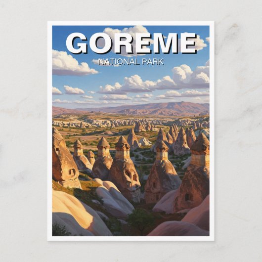 Turkije Goreme Nationaal Park Cappadocië Reizen Briefkaart (Voorkant)