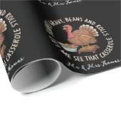 Turkije Gravy Beans and Rolls Casserole Cadeaupapier (Rol Hoek)