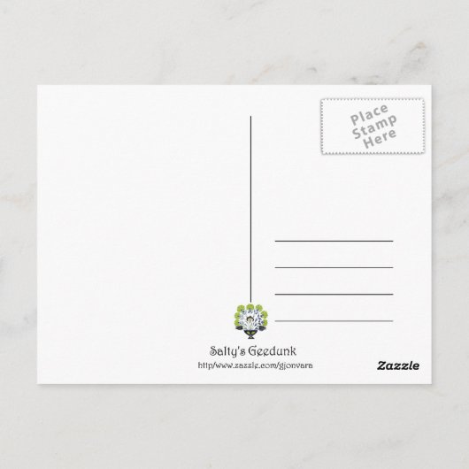 TURKIJE - Groene Tegel- Dank u Briefkaart (Achterkant)