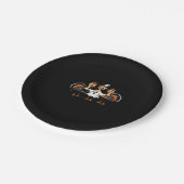 Turkije Halloween Boo, Thanksgiving Turkije, Spook Papieren Bordje (Gekanteld)