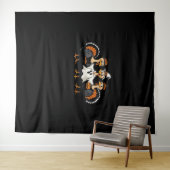 Turkije Halloween Boo, Thanksgiving Turkije, Spook Wandkleed (In Situ (horizontaal))