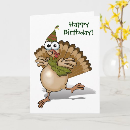 Turkije Happy Birthday Kaart (Gele Bloem)