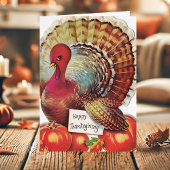  Turkije Happy Thanksgiving Feestdagen Kaart