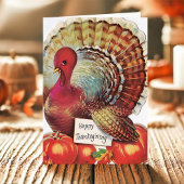  Turkije Happy Thanksgiving Feestdagen Kaart