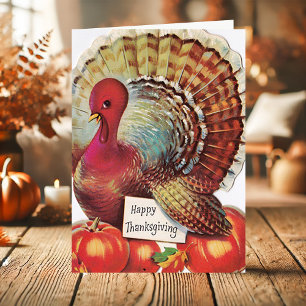 Turkije Happy Thanksgiving Feestdagen Kaart