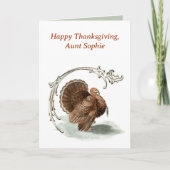  Turkije Happy Thanksgiving Kaart. Feestdagen Kaart (Voorkant)