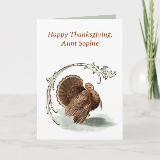  Turkije Happy Thanksgiving Kaart. Feestdagen Kaart (Voorkant)