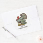  Turkije Happy Thanksgiving Ronde Sticker (Envelop)