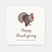  Turkije Happy Thanksgiving Servet (Voorkant)