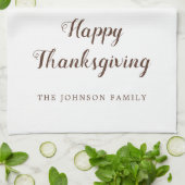  Turkije Happy Thanksgiving Theedoek (Gevouwen)