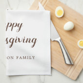  Turkije Happy Thanksgiving Theedoek (Quarter Fold)