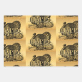 Turkije Happy Thanksgiving WP 3p Inpakpapier Vel (Voorkant 3)