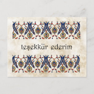 TURKIJE - Hartelijk dank Briefkaart