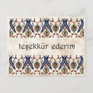 TURKIJE - Hartelijk dank Briefkaart