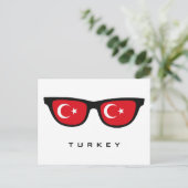 Turkije heeft aangepaste tekst en kleuren briefkaa briefkaart (Staand voorkant)