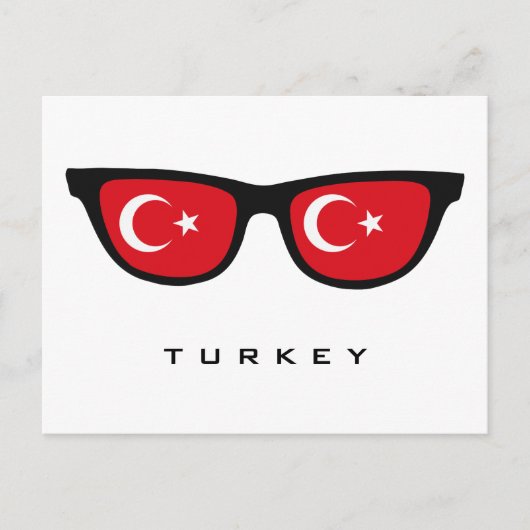 Turkije heeft aangepaste tekst en kleuren briefkaa briefkaart (Voorkant)