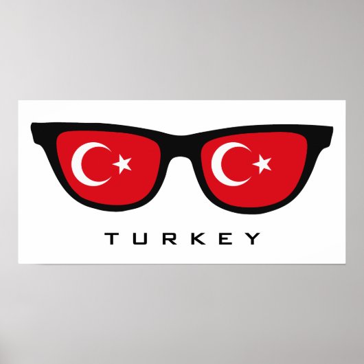 Turkije heeft aangepaste tekst en kleuren poster (Voorkant)