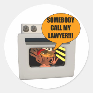 Turkije heeft een advocaat nodig ronde sticker