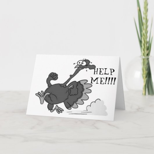 TURKIJE HEEFT HULP NODIG OM GELUKKIG THANKSGIVING  FEESTDAGEN KAART (Voorkant)
