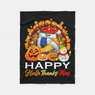 Turkije Heks Volleybal bal Xmas Lights Hallothan Fleece Deken