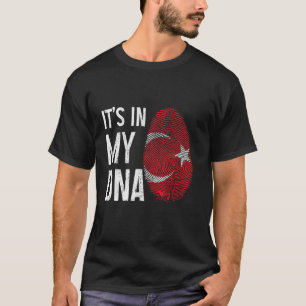 Turkije Het zit in mijn DNA Turkse vlag Pride Heri T-shirt