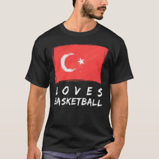 Turkije houdt van basketbal t-shirt