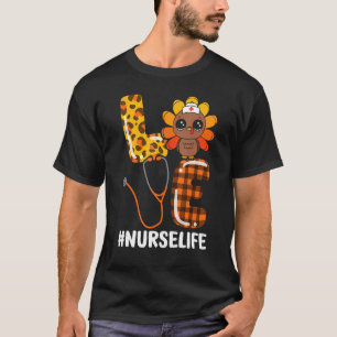 Turkije houdt van verpleegster Stethoscoop verplee T-shirt