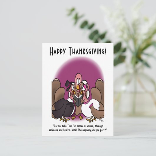 Turkije Huwelijksvakantie Briefkaart (Staand voorkant)