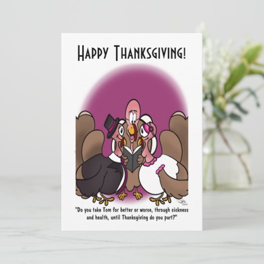 Turkije Huwelijksvakantie Flat Kaart (Staand voorkant)