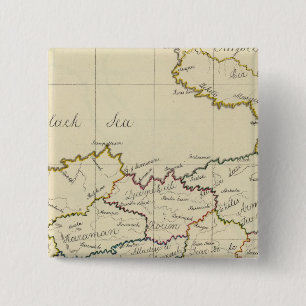 Turkije in Azië 3 Vierkante Button 5,1 Cm